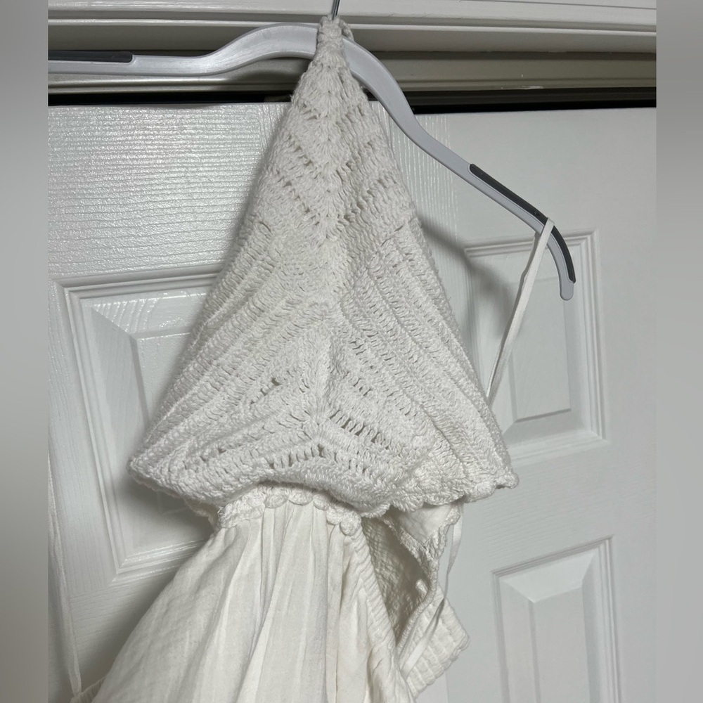 Aerie pool to party crochet halter mini dress size Large - Picture 7 of 9